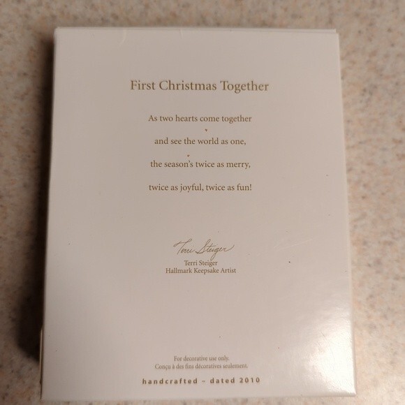 Hallmark First Christmas Together 2010 Photo Christmas Ornament - Picture 2 of 3